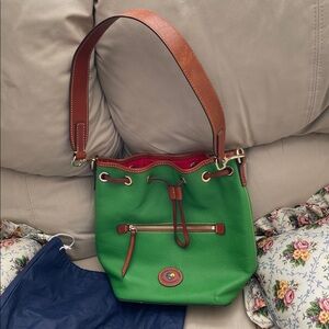 Dooney & Bourke Leather Hobo “Autism” Limited Edition Green Bag